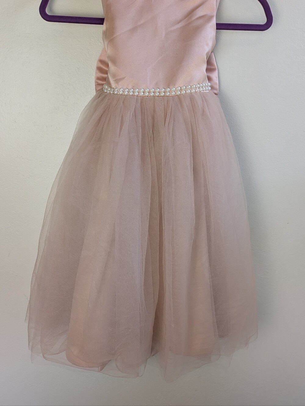Flower Girl Dress Size 4 Birthday Party Princess Peach Color